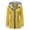Yellow, variant on Caywon Women's Casual Jacket Lapel Zipper Long-Sleeve Loose Soft Top Waist-Tied Outdoor Jacket Lightweight Waterproof Warm Windbreaker Long Coat