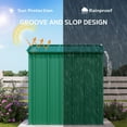 thumbnail image 3 of Outdoor Storage Shed 6 x 4 t（24.6 sq. ft.）Metal Garden Shed with Double Lockable Doors,for Backyard Patio Lawn-Green, 3 of 9