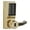 Bright Brass, variant on Simplex 5021BWL-04 Pushbutton Lever Lock with Best Core Override - Satin Brass