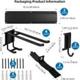 thumbnail image 4 of Tool Organizer Wall Mount Garage Storage Wall Organizer Garden Tool Storage Rack with PC fabric bag holder with Hooks with Straps use for Ski Gears Rake Shovel Yard Tool, 4 of 7
