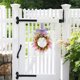 thumbnail image 4 of Anillo De Plástico Corona floral artificial de primavera de 30 cm para puerta, pared, interior y exterior, decoración navideña (1 unidad) JASKFLY, 4 of 9