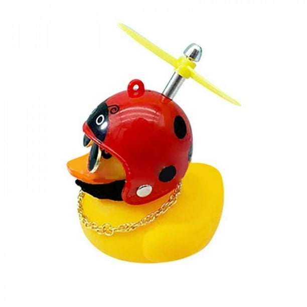 Spdoo Rubber Duck Toy Car Ornaments Yellow Duck Car Dashboard Decorations Duck with Propeller