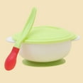 thumbnail image 5 of JANGSLNG Baby Toddler Anti Slip Suction Bowl with Temperature Spoon Lid Feeding Tableware, 5 of 8