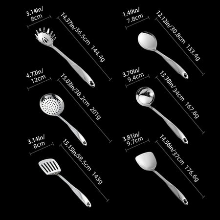 

Clearance Item! Kgfrsd Kitchen Gadgets Kitchen Utensils Set 6Pieces Stainless Steel Cooking Utensils Set Kitchen Gadgets Cookware A Variety of Kitchen Mixing Utensils Stainless Steel Cookware Set