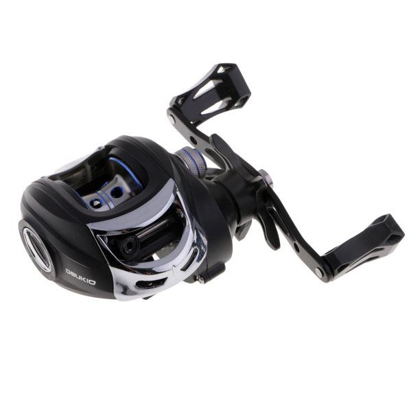Carrete Pesca Rueda Agua Gota bb : 1 Baitcasting Atención Gran Pescado Diversión , Negro Baoblaze Baitcasting Fishing Reel