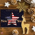 thumbnail image 6 of 2026 Happy New Year America! – American Xmas Fold Over Greeting Cards & Envelopes (Blank Inside) – USA Patriotic Holiday Cards for Christmas and New Year’s Gift & Presents | 4.25 x 5.5” | 10 Per Pack, 6 of 6