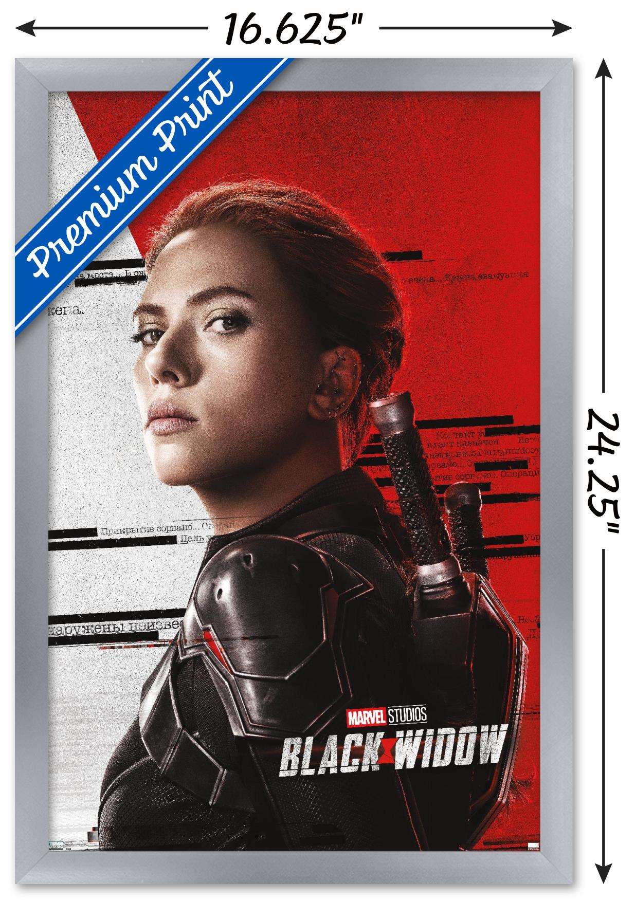 Marvel Cinematic Universe - Black Widow - Pose Wall Poster, 14.725" x 22.375", Framed