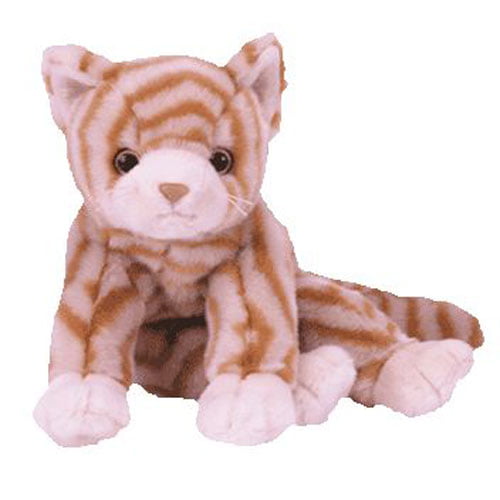 ty beanie baby *AMBER*  gold tabby cat new with tags 