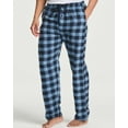 thumbnail image 2 of Real Essentials 3 Pack: Men's Pajama Pants - Knit Cotton Flannel Plaid Lounge Bottoms- Button Fly (Available In Big & Tall), 2 of 7