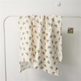 thumbnail image 1 of Manta con estampado de oso, manta de gasa doble de algodón puro, manta para bebé, toalla de baño, manta para bebé, manta para bebé, toalla envolvente para bebé, 1 of 6