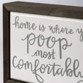 thumbnail image 3 of Primitives by Kathy Home Is Where You Poop Most Comfortably Box Sign Mini, 3 of 3