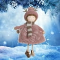 thumbnail image 5 of Twfbrm Christmas Angel Ornaments Christmas Tree Decorations Cute Baby Doll Christmas Tree Ornaments Decor Handmade Hat & Cloth for Girls Birthday Party Decorations Reindeer Angel, 5 of 6