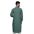 thumbnail image 4 of Atasi Style Asymétrique Kurta pour Hommes Imprimée Longue Chemise Kurta Décontractée, 4 of 6