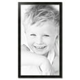 thumbnail image 2 of ArtToFrames 26" x 47" Honors Black with Silver Picture Frame, 26x47 inch Black Wood Poster Frame (WOM-5157), 2 of 7