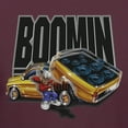 thumbnail image 4 of Rollin Hard Boomin Graphic T-Shirt (3X-Large, Burgundy), 4 of 4