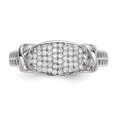 thumbnail image 4 of Sterling Silver Rhodium-Plated Cz Ring (Size 8) Made In China qr6724-8, 4 of 4