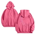 thumbnail image 5 of Godom Women Hoodie Pink Ribbon Hoodies Long Sleeve Drawstring Sweatshirts with Pocket, 5 of 5