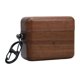 thumbnail image 1 of Funda Protectora Para Auriculares Inalámbricos Pi8 Con Bluetooth, Funda De Carga Pulida A Mano, Hecha A Mano, Cubierta De Madera De Nogal, 1 of 7