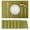 Green, variant on Lnrkai Placemats Set of 6, Heat Resistant Washable Non-Slip PVC Table Mats for Dining Table, Green, 12"x17"