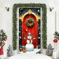 thumbnail image 4 of 35 X 72 Inch Christmas Door Cover Christmas Door Curtain Christmas Day Door And Wall Decoration Festival Party Decoration, 4 of 7