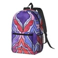 thumbnail image 3 of 17in Backpack With Pocket Adjustable Shoulder Strap Large Capacity Zipper Opening And Closing Double Pull Head Zipper For Work Travel Sports Palevioletred Moroccan Trellis Hand-Drawn Sketch_1, 3 of 8