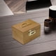 thumbnail image 2 of Caja de ahorros de madera con asa superior Caja de té de madera Recuerdo Caja de almacenamiento de contraseña retro Caja organizadora de, 2 of 8
