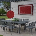 thumbnail image 6 of Outdoor TV Cover 52x30x4.5in, Greek Geometric Inspired Twist Line Weatherproof TV Screen Protector with Zipper, Abstract Key Pattern on Red Outside Television Cover Fits Up to 52-55", 6 of 9