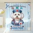 thumbnail image 3 of Just a Certified Nursing Assistant Cna Who Loves Her Bichon Frise Shower Curtain Bichons Dog Lovers Gifts Idea Waterproof Bathroom Bathtub Curtain - 00003, 3 of 5