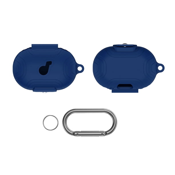 Carcasa de silicona para auriculares a prueba de golpes con mosquetón para Anker Soundcore Space A40