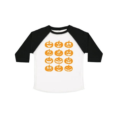 

Inktastic Halloween Pumpkin Faces Orange Gift Toddler Boy or Toddler Girl T-Shirt