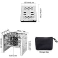 thumbnail image 3 of Jinsinto Grill en Acier Inoxydable Extérieur, Levage Réglable, Grill Pliant, Grill Portable (Maille Enntée), 3 of 5