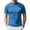 Cyan, variant on Shirts for Men Slim Fit Crew Neck Basic Tees Stretch Comfortable Casual Wrinkle Free Solid Color Thermal Tops
