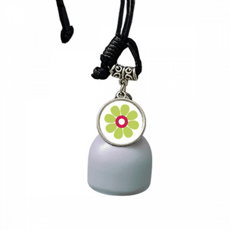 

Green Flower Symmmetry Art Deco Fashion Wind Chimes Bell Car Pendant