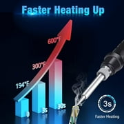 Soldering Iron Station Kit Digital Soldering Station 60W LED Digital Display Precision Heat Control (392℉~896℉) Constant Temperature and Anti-Static