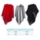 thumbnail image 3 of Jumpingount Mujer invierno otoño capa portátil elegante de moda térmica caliente mantener Casual oficina en casa caminar compras capa capa Accesorios de disfraces Negro SG Jumpingount AP013565-09, 3 of 6