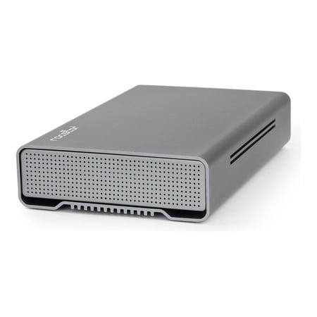 Rocstor Rocpro D90 20 TB Desktop Rugged Hard Drive, External, SATA (SATA/600), Aluminum Gray