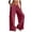 *Red, variant on VBVC Women's Y2K Cotton-Linen Cargo Pants,Drawstring Wide Leg Trousers For Women,Ladies Summer Baggy Beach Sweatpants with Multi Pockets,Army Green,S-2XL