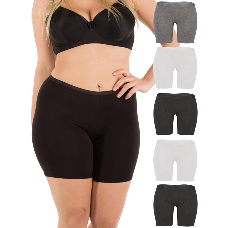 B2BODY Women's Panties Stretch Cotton 6.5 Boxer Briefs Underwear  Multi-Pack 