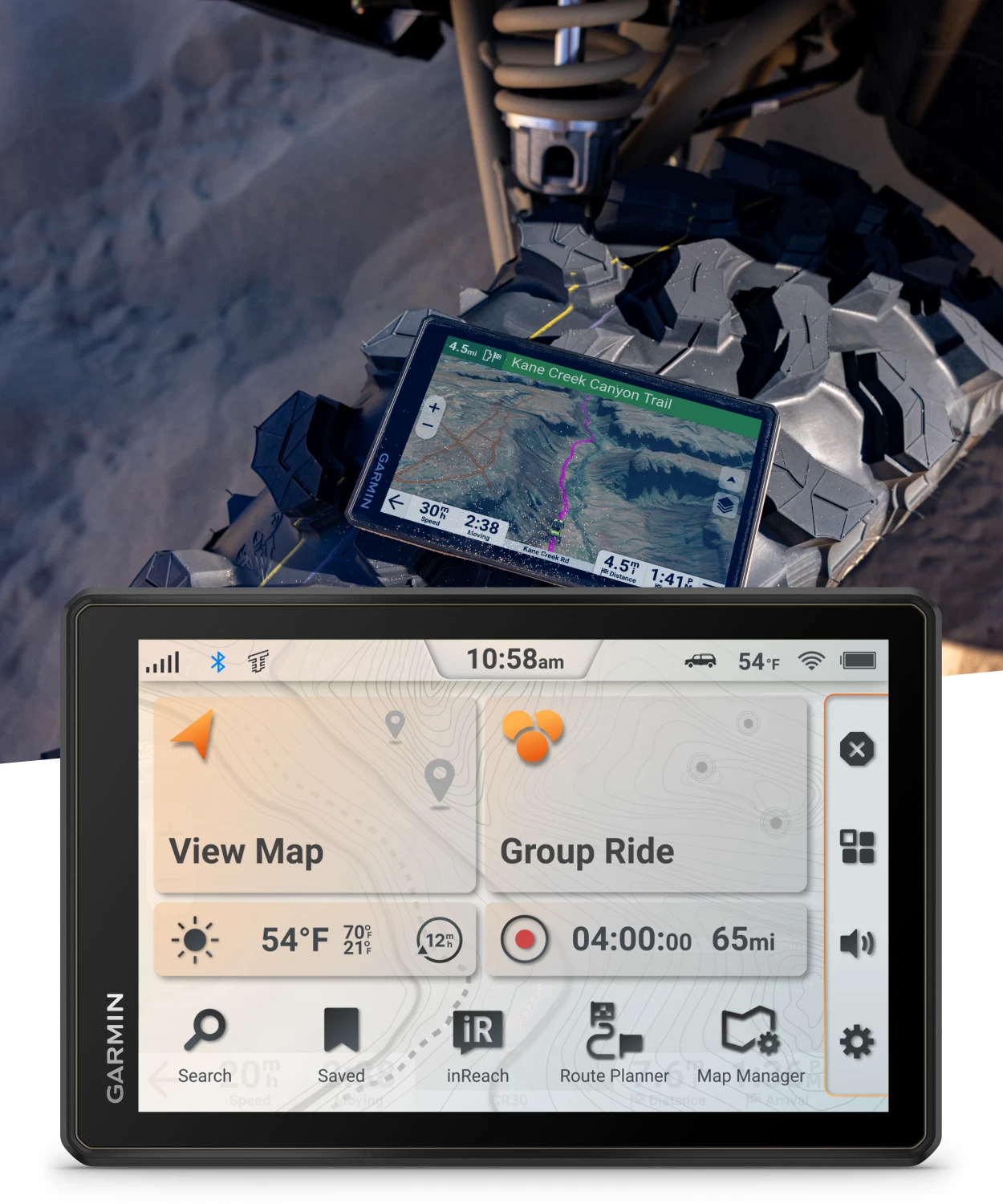 Garmin Tread® 2 - SxS Edition, Rugged 8-inch Powersport Navigator for Thrilling Off-Road Rides