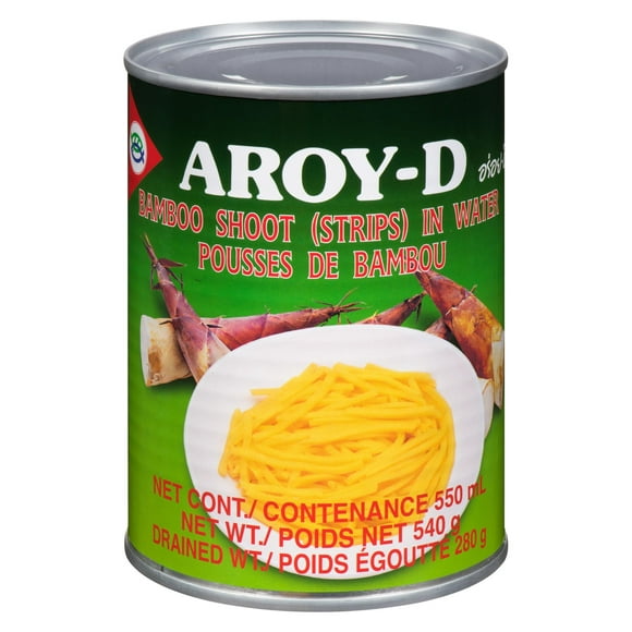 Aroy-D Canned Bamboo Shoot (Strips), 540g