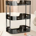 thumbnail image 2 of YOTQUSKI 3-Tier Bathroom Organizer Countertop, Kitchen Spice Racks, Cosmetic Stationery Storage Holder, Multifunctional Plastic Transparent Organizer for Bedroom, Offices, Bathroom, Kitchen, 2 of 5