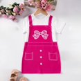 thumbnail image 2 of Gubotare Toddler Girls Dress Girl 2025 Sequin Dress Short Flutter Sleeve Sparkly Flare Loose Dress Size 2-3T (Hot Pink,2-3 Years), 2 of 7