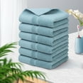 thumbnail image 2 of PiccoCasa 6 Pack 100% Cotton Hand Towel Set 14"x30",Soft and Absorbent Towels Saxe Blue, 2 of 7