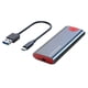 thumbnail image 1 of Estuche M2 SSD M.2 una USB 3.1 Gen 2 10Gbps NVMe SSD Gabinete para NVMe PCIE M Key/(B+M) Key SSD Disco Duro, M2 SSD Case AC, 1 of 9