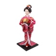 thumbnail image 3 of Muñeca japonesa con kimono de 11,81 pulgadas, figura de geisha asiática, adorno de mesa de pie Estilo E, 3 of 9