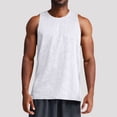 thumbnail image 1 of pstuiky Camisetas sin mangas para hombre, Camiseta deportiva de cuello redondo ajustada de color liso para hombre, moderna, para fitness y ocio Chaleco para hombre m, 1 of 9