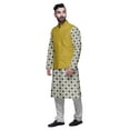 thumbnail image 2 of Atasi Printed Long Sleeve Classic Ethnic Kurta Pyjama Set For Mens Casual Wear, 2 of 5