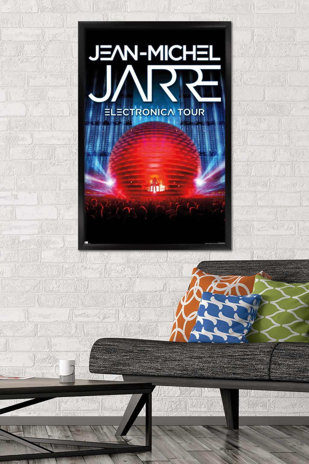 Jean Michel Jarre - Electronica Wall Poster, 22.375" x 34", Framed