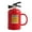Red, variant on Homelife Coffee Cups Ceramic Tea Cup Flame Extinguisher Shaped Mug with Lid Spoon 400ml Hot Cold Drinks Milk Juice Beverage Mug Office Home Travel Gifts