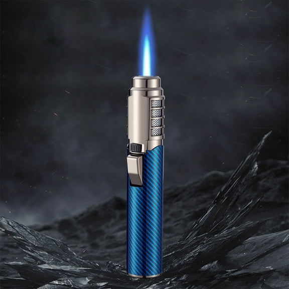 Camping Lighter,Torch Lighter Outdoor Windproof Straight Flame Lighter for Campfires Kitchen